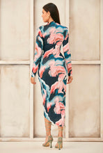 Load image into Gallery viewer, V NECK MIDI DRESS 52500 PINK MIX
